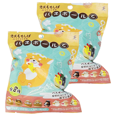 SK JAPAN 忠犬沐浴球 附玩具 溫泉 全8種, 75g, 2個