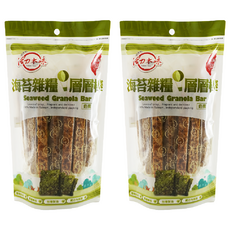 屹兆莊活力本味 海苔雜糧層層棒, 酥脆美味, 台灣製造, 獨立包裝, 180g, 2袋