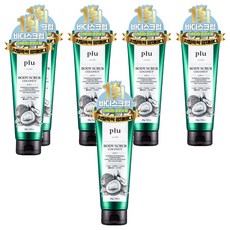 plu 三合一椰子身體磨砂膏, 200g, 6條