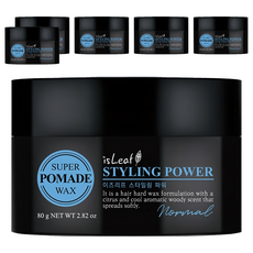 isLeaf 輕髮泥 自然線條 80g 輕鬆造型 持久定型 清新香氛, 6罐