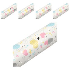 Good Given 文字愛心金屬捲筒包裝紙, 5個, 白色