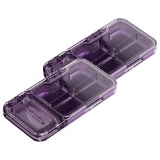 小麥購物 便攜切藥器 L1269 暗夜紫, 2個