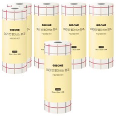 GIBONE 可重複水洗抹布 辣椒格紋 35張, 1入, 6捲