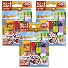 Iwako 造型橡皮擦, 零食飲料組合, 飲料點心, 3組