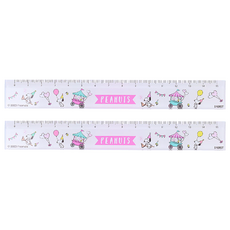 sun-star PEANUTS PLAY WITH COLORS 直尺 15cm, 史努比嘉年華, 2支