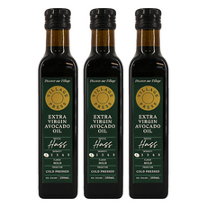 THE VILLAGE PRESS 紐西蘭原裝進口 冷壓初榨酪梨油, 頭等艙指定用油, 250mL, 3瓶