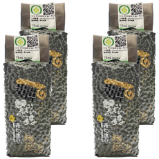 新港鄉農會 黑娘媽 青仁黑豆 (600g/包) 台灣產 非基改 高纖, 4包