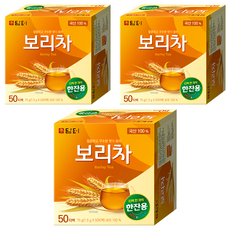 Damtuh 丹特 大麥茶 75克 韓國產100% 冷熱皆宜, 1.5g, 50包, 3盒