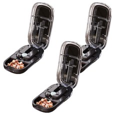 KANDO 感動 日式1/2 + 1/4切藥片器 e.chu-1214 黑色, 3個