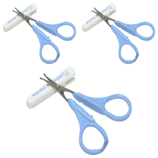 KU.KU Duckbill 酷咕鴨 嬰兒安全剪刀, 藍色, 3個