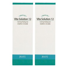 JIGOTT 維他命緊膚淨白去角質凝膠 角質重整 綠, 180ml, 2條