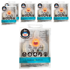 MARCUS&MARCUS 動物樂園手握固齒乳牙刷, 6個月以上寶寶適用, 不含BPA/鄰苯二甲酸鹽, 獅子, 6支