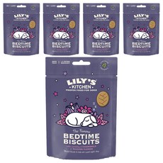 LILY'S KITCHEN 莉莉廚房 晚安餅乾 犬專用 - 有機晚安餅乾 (80g), 5包, 洋甘菊