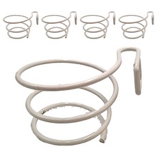 德利生活 無痕掛勾 白色 5個 - 免打孔浴室收納 吹風機置物架