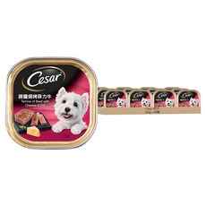 Cesar 西莎 風味餐盒 狗罐頭, 蒔蘿焗烤菲力牛, 100g, 48罐
