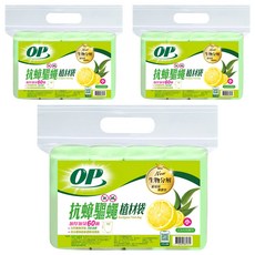 op抗蟑驅蠅植材袋 小 60個, 15L, 3包