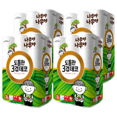 Namuya Namuya 印花三層捲筒衛生紙, 30m, 30捲, 4袋