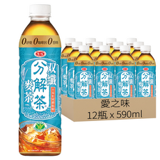 愛之味 分解茶 双纖麥茶, 590ml, 12瓶