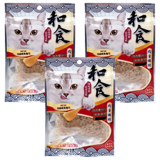 HAPPY CAT 和食 貓零食 HC10, 3包, 低鈉柴魚雪花, 10g