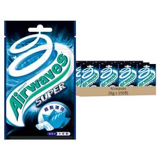 Airwaves Super 極酷嗆涼無糖口香糖 極酷薄荷口味, 28g, 150包