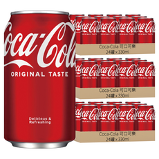 Coca-Cola 可口可樂 汽水, 330ml, 72罐