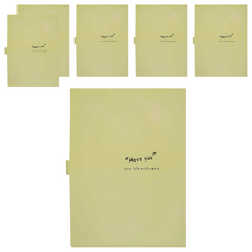 珠友文化 A4單扣花妍風琴夾 SS-10176 6層(324 x 238 x 18mm), 綠色, 6個