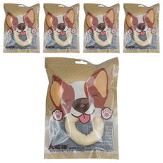 大嚐津 3.5吋 牛奶甜甜圈 (3入) 寵物零食, 牛皮, 5包