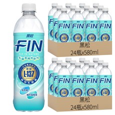 黑松 FIN 乳酸菌補給飲料，含日本專利 L-137 植物乳酸菌, 580ml, 48瓶