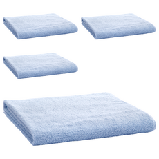 hiorie 日本桃雪 飯店大毛巾, 天空藍, 4條
