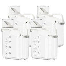 小麥購物 食品級手提密封罐 L2277 米灰色 2L, 4個