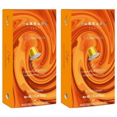 CARRARO 焦糖風味 CARAMEL FLAVORED COFFEE 咖啡膠囊 適用Nespresso Original 膠囊咖啡機, 5.5g, 10個, 2盒