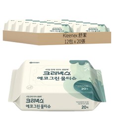 Kleenex 舒潔 環境友善環保濕紙巾隨身包, 1入, 12包