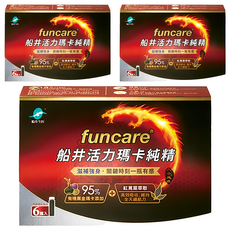 funcare 船井生醫 6X活力瑪卡純精, 6瓶, 15ml, 3盒