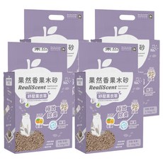 REAL POWER 瑞威 果然香果木砂, 4包, 2.5kg, 紓壓薰衣草