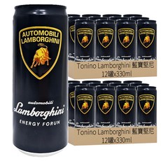 AUTOMOBILI LAMBORGHINI 藍寶堅尼 Yellow+Bull 能量風味飲料, 330ml, 24罐