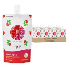 YEONDOOFARM 莊園好農 好農蘋果+甜菜汁 Set, 孕婦也能喝, 富含多種營養素, 輕鬆補足營養, 享受多元化的風味, 100ml, 20包