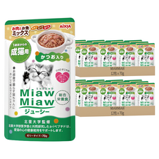 MIAWMIAW 妙喵主食軟包, 雞肉 + 牛肉 + 鰹魚, 70g, 24包