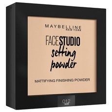 MAYBELLINE 媚比琳 Face Studio 定妝蜜粉餅 9g, 1個, 012 Nude