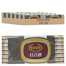 甘百世 巧克力糖, 小包裝, 30g, 12片