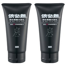 依必朗 男性洗面乳 活性炭控油, 120g, 2條