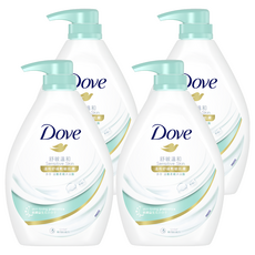Dove 多芬 滋養柔膚沐浴露 舒敏溫和 潔淨 適合各種膚質 特別是敏感肌膚, 900g, 4件