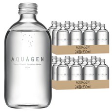 AQUAGEN 海洋深層氣泡水 經典原味 黑箱, 330ml, 48瓶