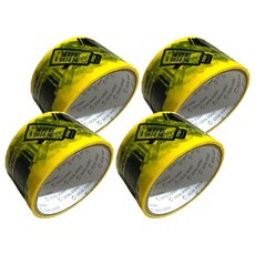 CLEAN 克林 ELItape易利封 防拆保密膠帶 50mm x 10m, 警示黃, 4捲