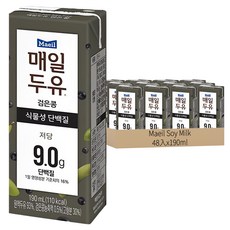 Maeil 每日 黑豆漿，低糖植物性蛋白質 9.0g，190mL (110kcal), 48入