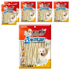 A star 潔牙嚼嚼棒 天然成分製成, 牛奶, 360g, 6包