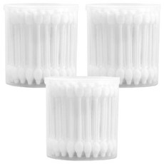 蕉蕉購物 加大雙頭脫脂棉花棒 白色-清潔卸妝棉棒, 56支, 3盒