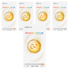 PLEASURE 樂趣 保險套 加大(64mm), 12個, 5盒