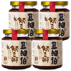 豆油伯 辣豆瓣醬，280g，傳統台式風味, 4罐