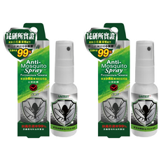 LAITEST 萊潔 小黑蚊專用防蚊噴霧, 30ml, 2瓶