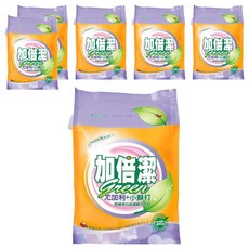 加倍潔 尤加利+小蘇打防蟎潔白超濃縮洗衣粉 食品級小蘇打, 2kg, 6包